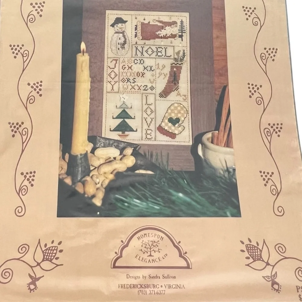 Homespun Elegance Patches of‎ Christmas II Purely Samplers Cross Stitch Pattern